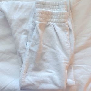 brandy melville white sweatpants